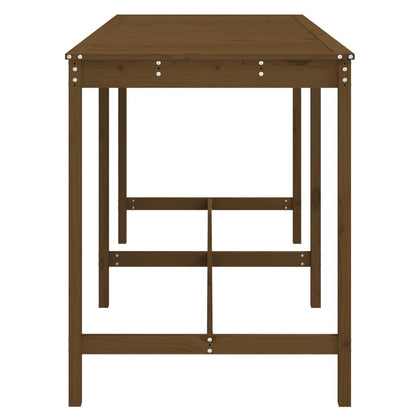 Garden Table Honey Brown 203,5x90x110 cm Solid Wood Pine