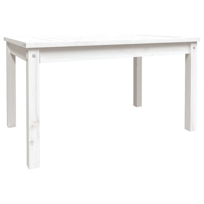 Garden Table White 82,5x50,5x45 cm Solid Wood Pine