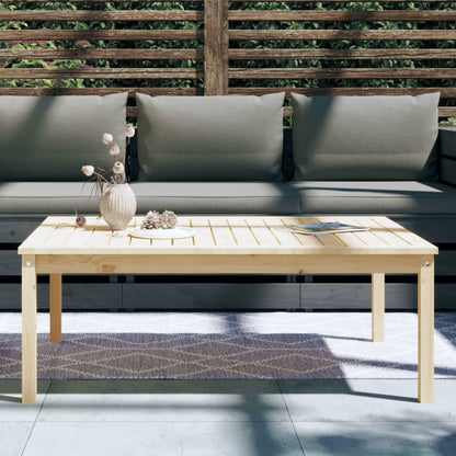 Garden Table 121x82,5x45 cm Solid Wood Pine