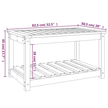 Garden Table 82,5x50,5x45 cm Solid Wood Douglas