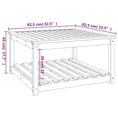 Garden Table 82,5x82,5x45 cm Solid Wood Douglas