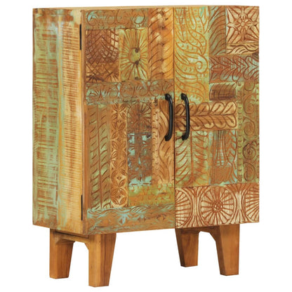 Hand Carved Sideboard 55x30x75 cm Solid Wood Reclaimed