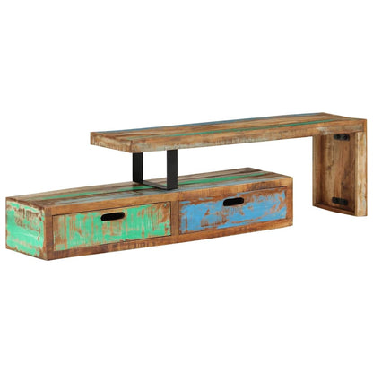 TV Stand (118-200)x30x40 cm Solid Wood Reclaimed