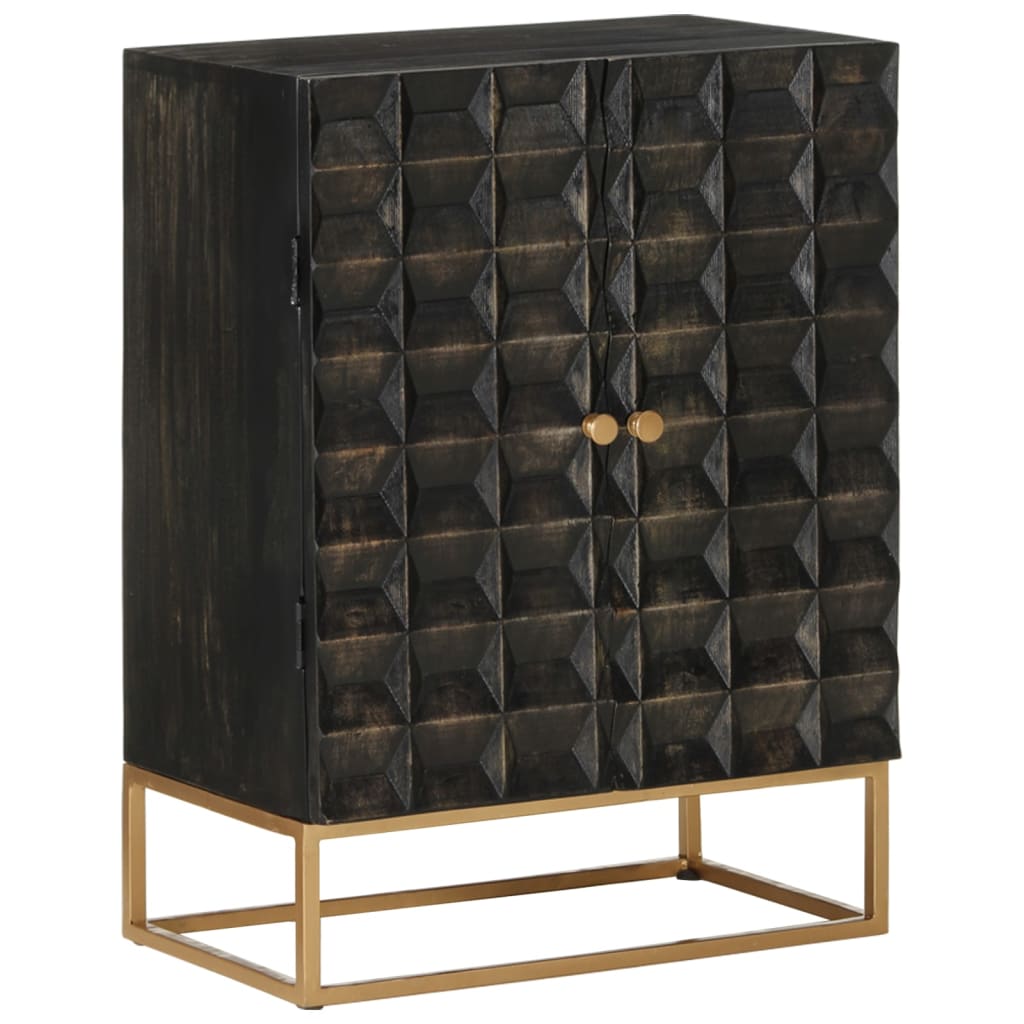 Sideboard | Black | Solid Mango Wood and Iron | Medium | Sideboard