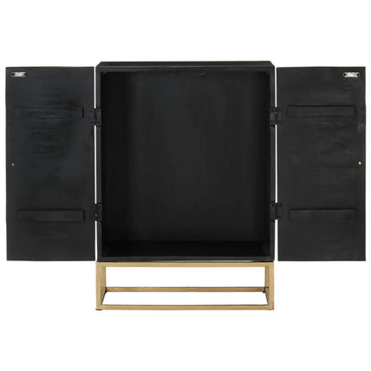 Sideboard | Black | Solid Mango Wood and Iron | Medium | Sideboard