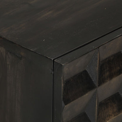 Sideboard | Black | Solid Mango Wood and Iron | Medium | Sideboard