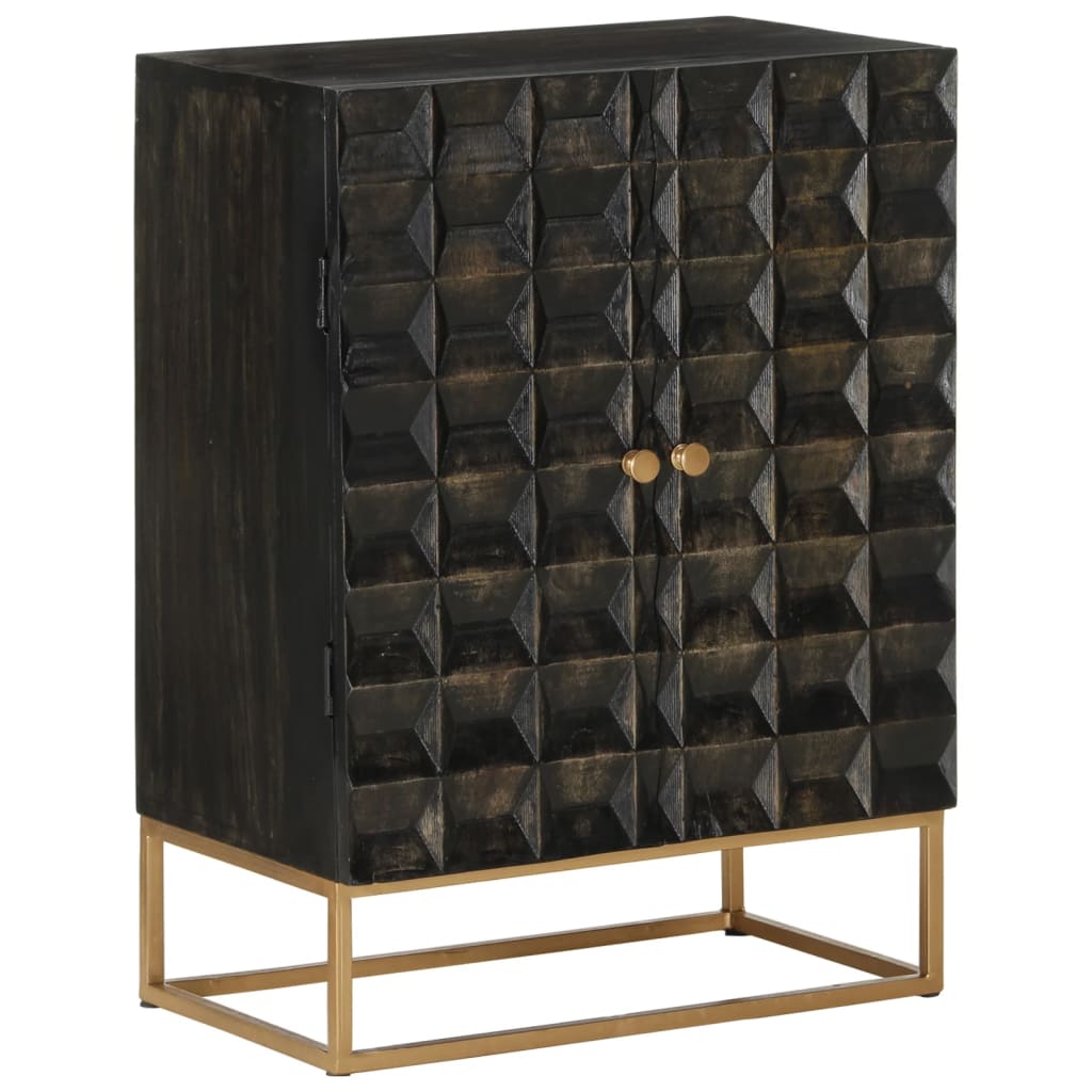Sideboard | Black | Solid Mango Wood and Iron | Medium | Sideboard