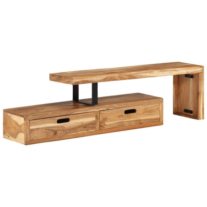 TV Stand (118-200)x30x40 cm Solid Wood Acacia