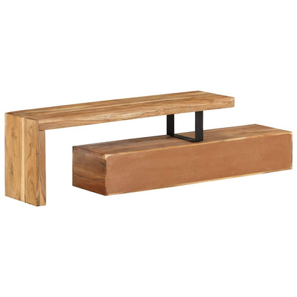 TV Stand (118-200)x30x40 cm Solid Wood Acacia