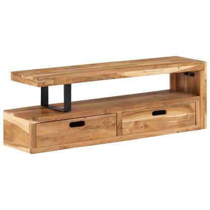 TV Stand (118-200)x30x40 cm Solid Wood Acacia