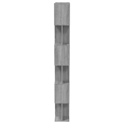 Book Cabinet/Room Divider Grey Sonoma 80x24x192 cm Engineered Wood