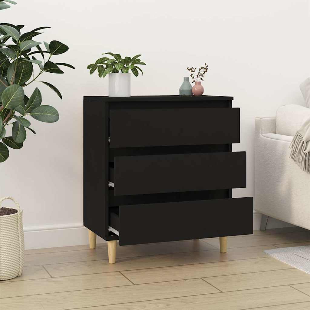 Sideboard Black 60x35x70 cm Engineered Wood