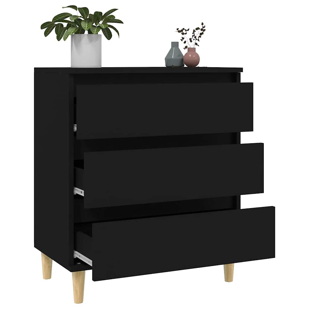 Sideboard Black 60x35x70 cm Engineered Wood