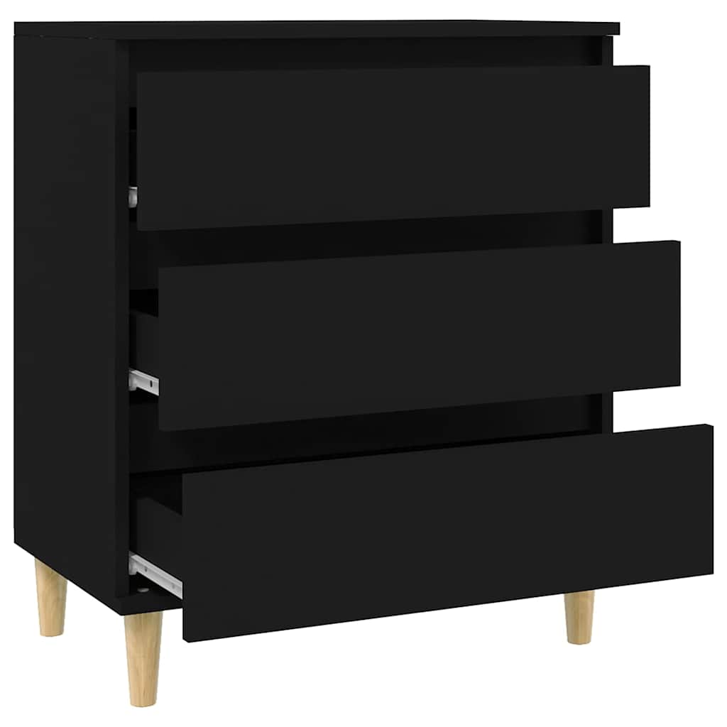 Sideboard Black 60x35x70 cm Engineered Wood