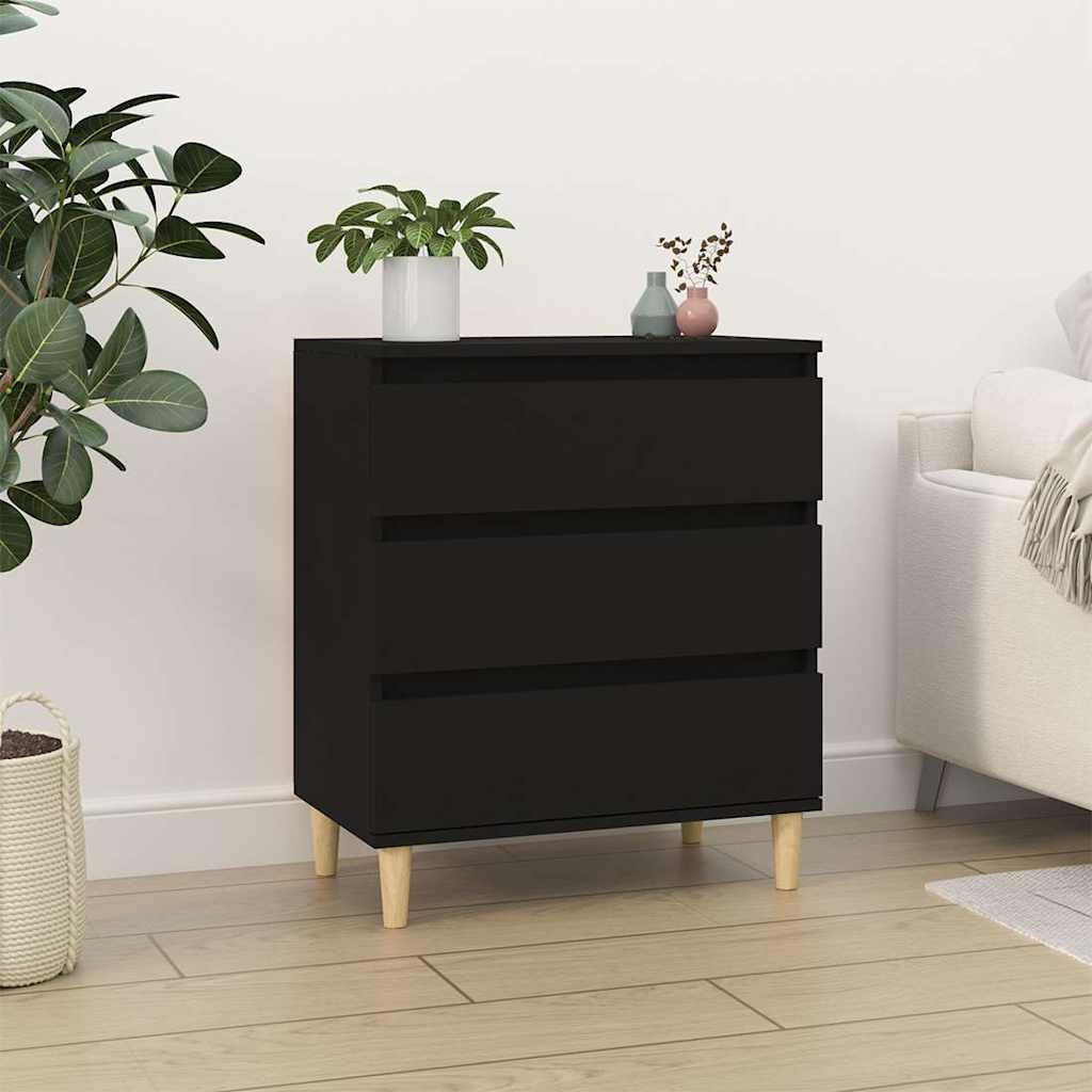 Sideboard Black 60x35x70 cm Engineered Wood
