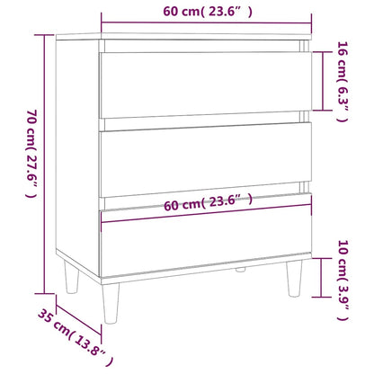 Sideboard Sonoma Oak 60x35x70 cm Engineered Wood