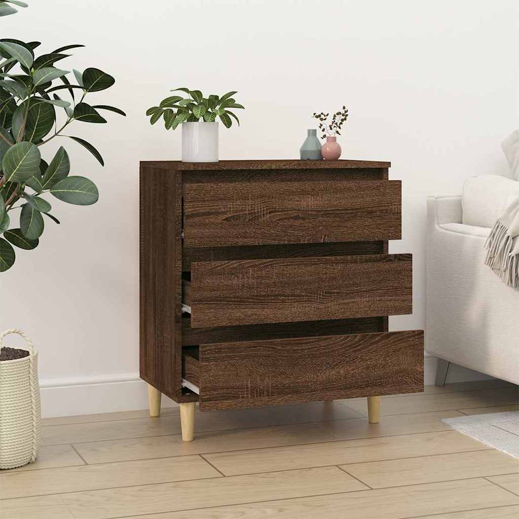Sideboard Brown Oak 60x35x70 cm Engineered Wood
