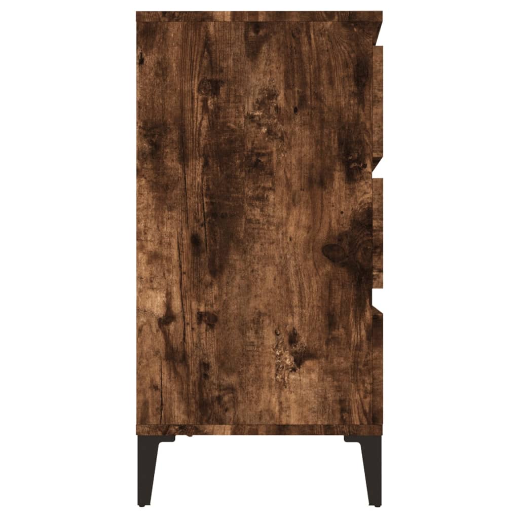 Sideboard Smoked Oak 60x35x70 cm Engineered Wood