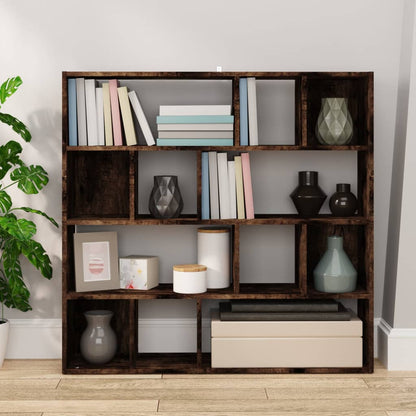 Book Cabinet/Room Divider Smoked Oak 105x24x102 cm