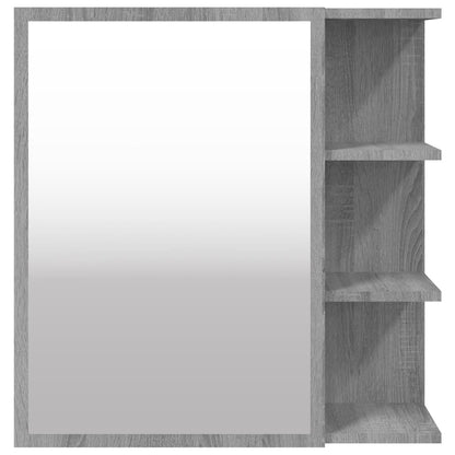Bathroom Mirror Cabinet Grey Sonoma 62.5x20.5x64 cm