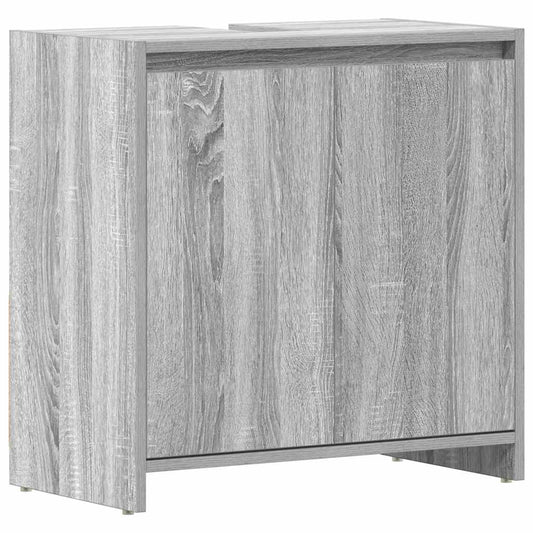 Bathroom Cabinet Grey Sonoma 60x33x61 cm Engineered Wood