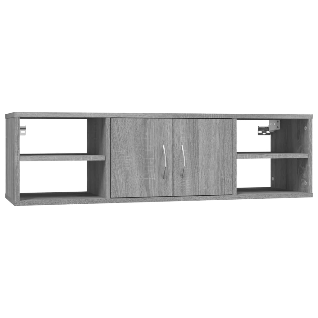 Wall Shelf Grey Sonoma 102x30x29 cm Engineered Wood