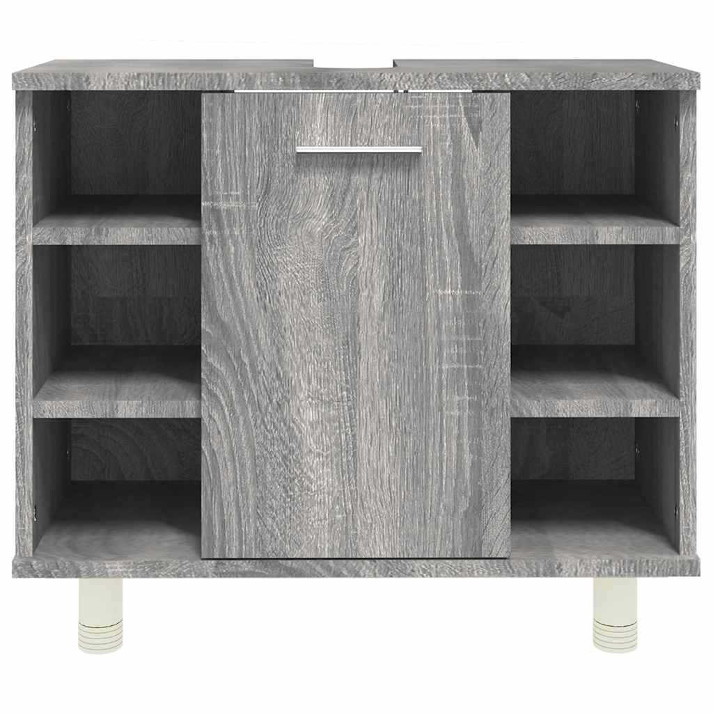 Bathroom Cabinet Grey Sonoma 60x32x53,5 cm Engineered Wood