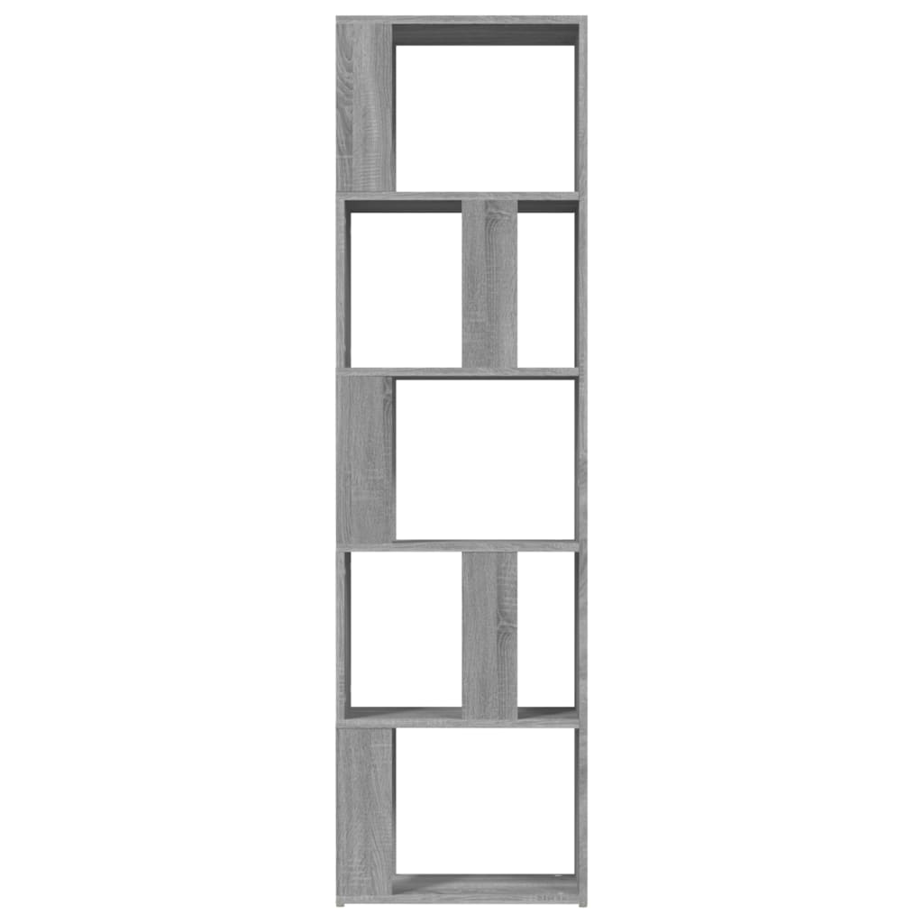 Book Cabinet | Grey Sonoma | Engineered wood | Tall | Book Cabinet