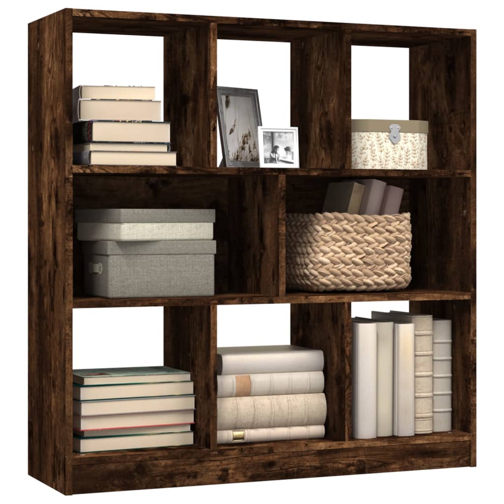 Book Cabinet Smoked Oak 97,5x29,5x100 cm Engineered Wood