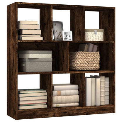 Book Cabinet Smoked Oak 97,5x29,5x100 cm Engineered Wood