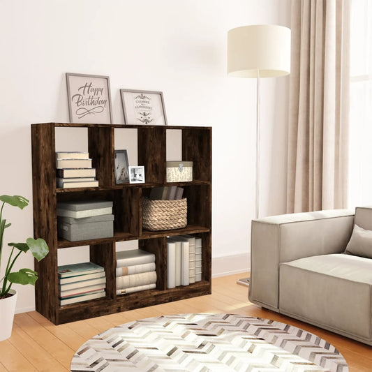 Book Cabinet Smoked Oak 97,5x29,5x100 cm Engineered Wood