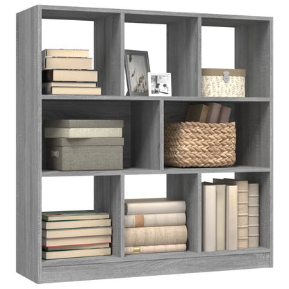 Book Cabinet Grey Sonoma 97,5x29,5x100 cm Engineered Wood