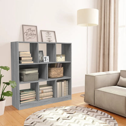 Book Cabinet Grey Sonoma 97,5x29,5x100 cm Engineered Wood