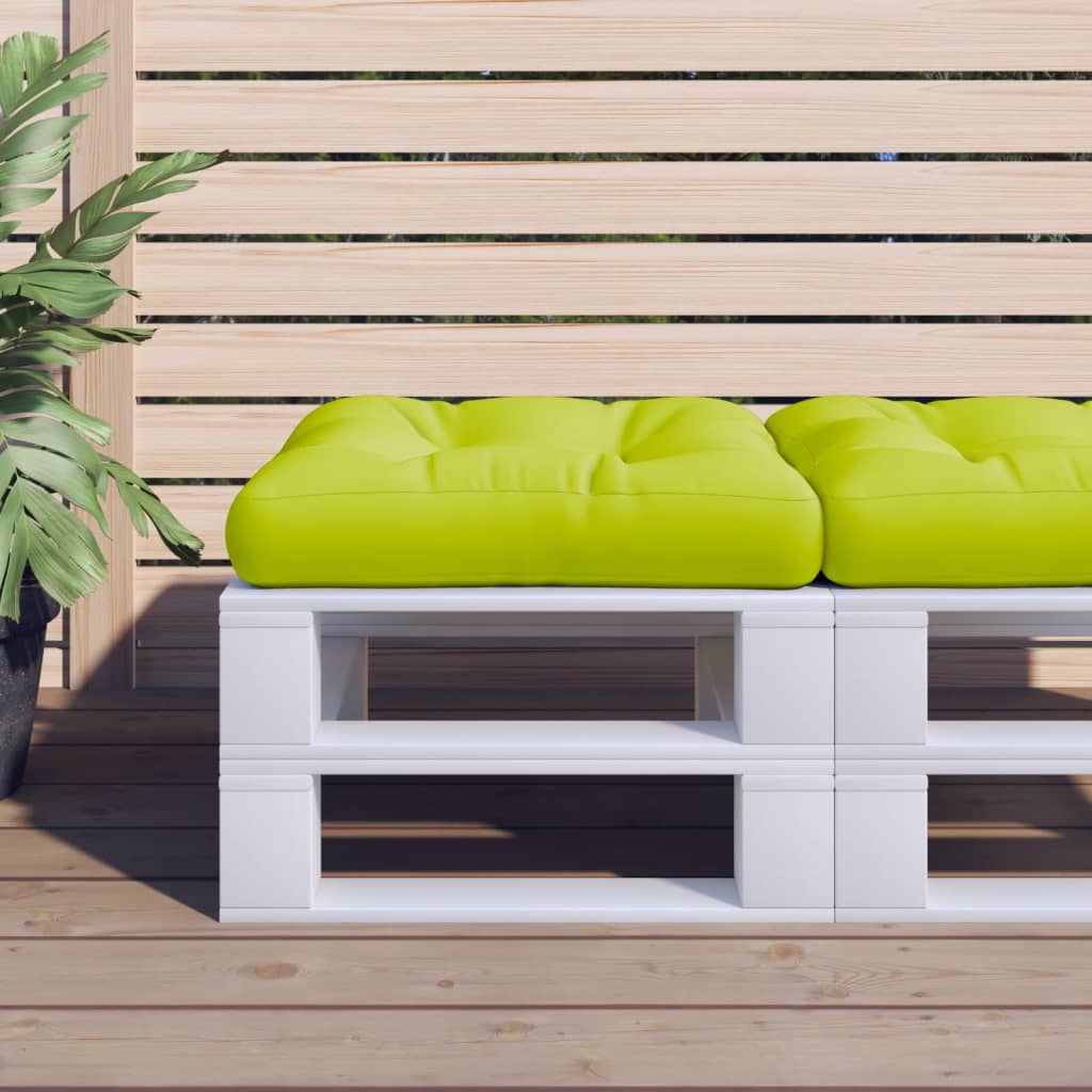 Pallet Cushion Bright Green 50x50x12 cm Fabric