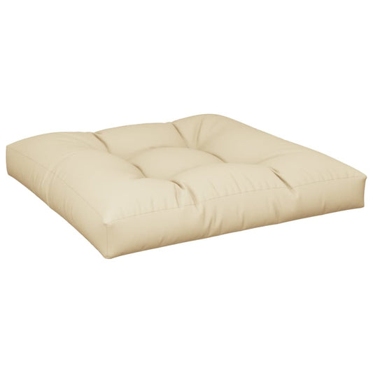 Pallet Cushion Beige 80x80x12 cm Fabric