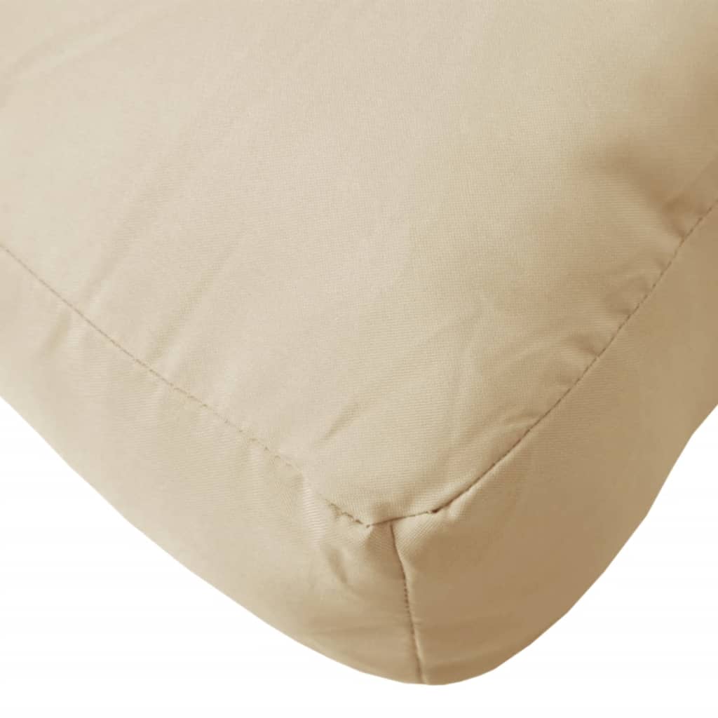 Pallet Cushion Beige 80x80x12 cm Fabric