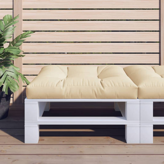 Pallet Cushion Beige 80x80x12 cm Fabric