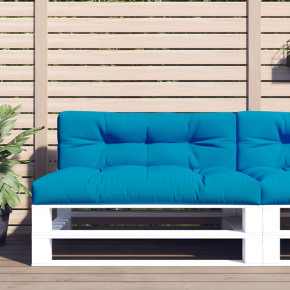 Pallet Cushion Light Blue 120x40x12 cm Fabric