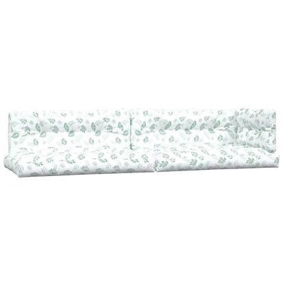 Pallet Cushions 5 pcs Leaf Pattern Fabric
