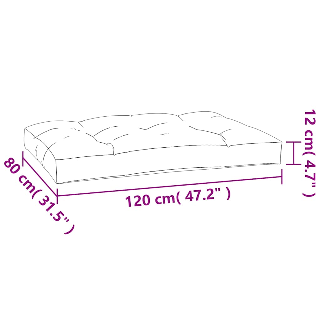 Pallet Cushions 5 pcs Leaf Pattern Fabric