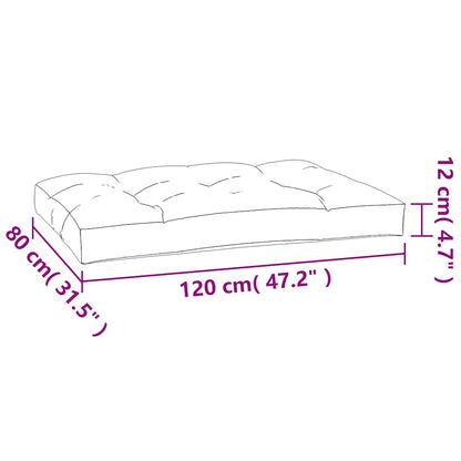 Pallet Cushions 5 pcs Leaf Pattern Fabric