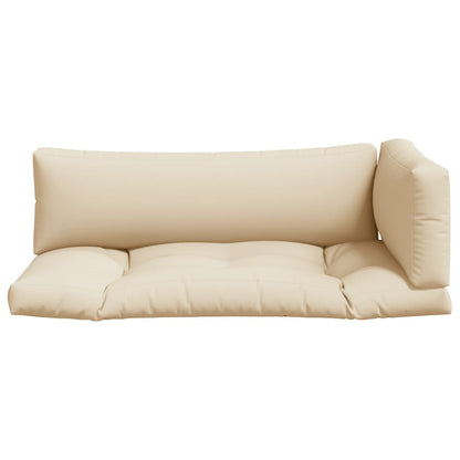 Pallet Cushions 3 pcs Beige Fabric