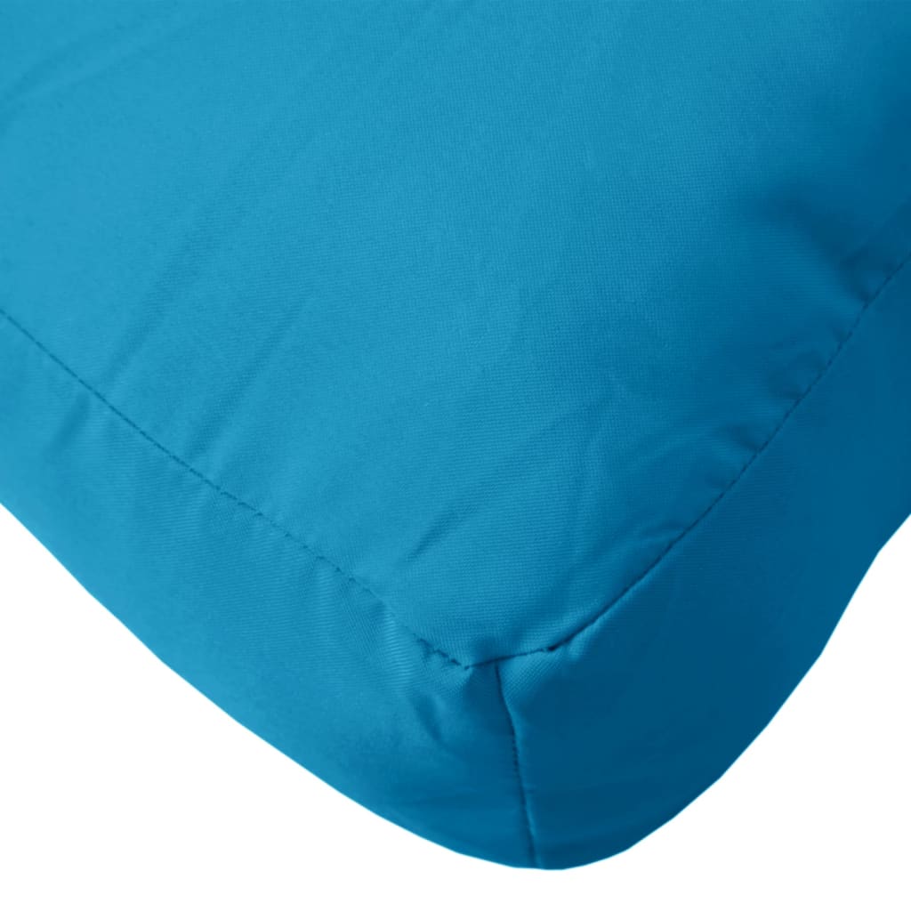 Pallet Cushions 3 pcs Light Blue Fabric