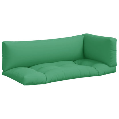 Pallet Cushions 3 pcs Green Fabric