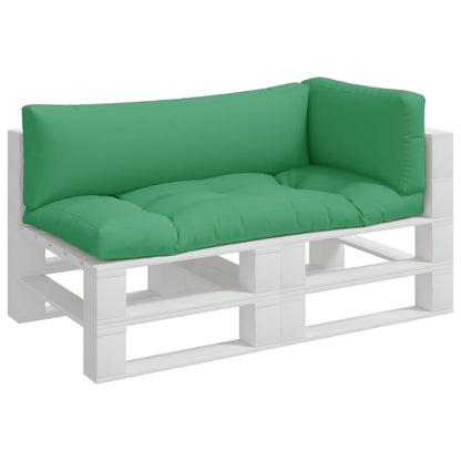 Pallet Cushions 3 pcs Green Fabric