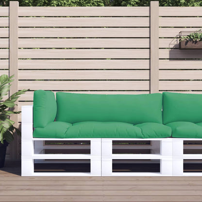 Pallet Cushions 3 pcs Green Fabric