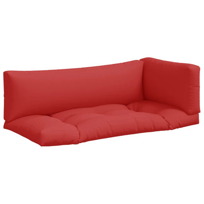 Pallet Cushions 3 pcs Red Fabric