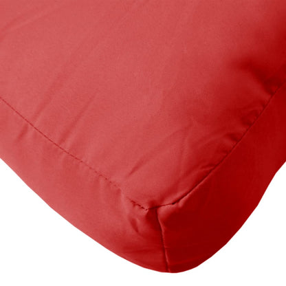 Pallet Cushions 3 pcs Red Fabric