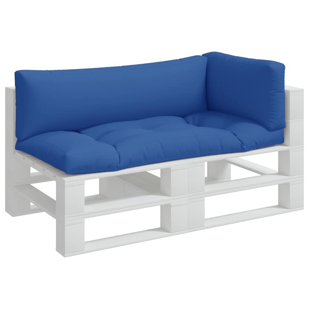 Pallet Cushions 3 pcs Blue Fabric