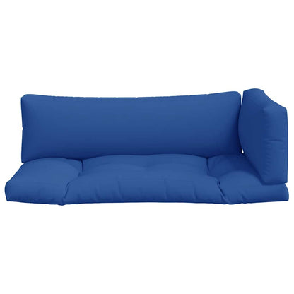 Pallet Cushions 3 pcs Blue Fabric